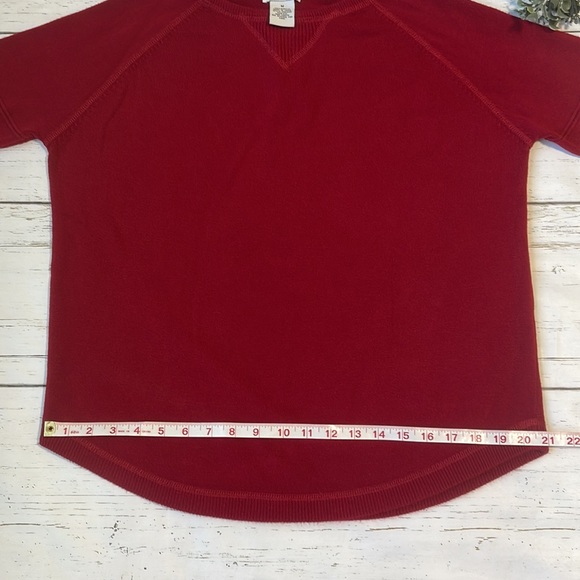 Sweet Romeo Solid Dark Red Raglan Sweater - Picture 4 of 10